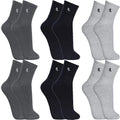 Kit 6 Pares Meias Lupo Cano Médio Alto Longo Masculino Feminina Algodão Original