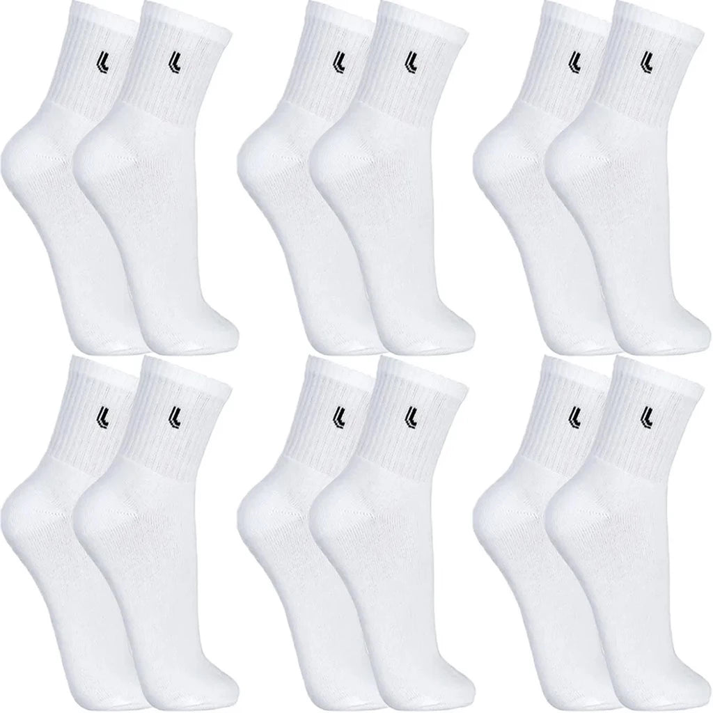Kit 6 Pares Meias Lupo Cano Médio Alto Longo Masculino Feminina Algodão Original