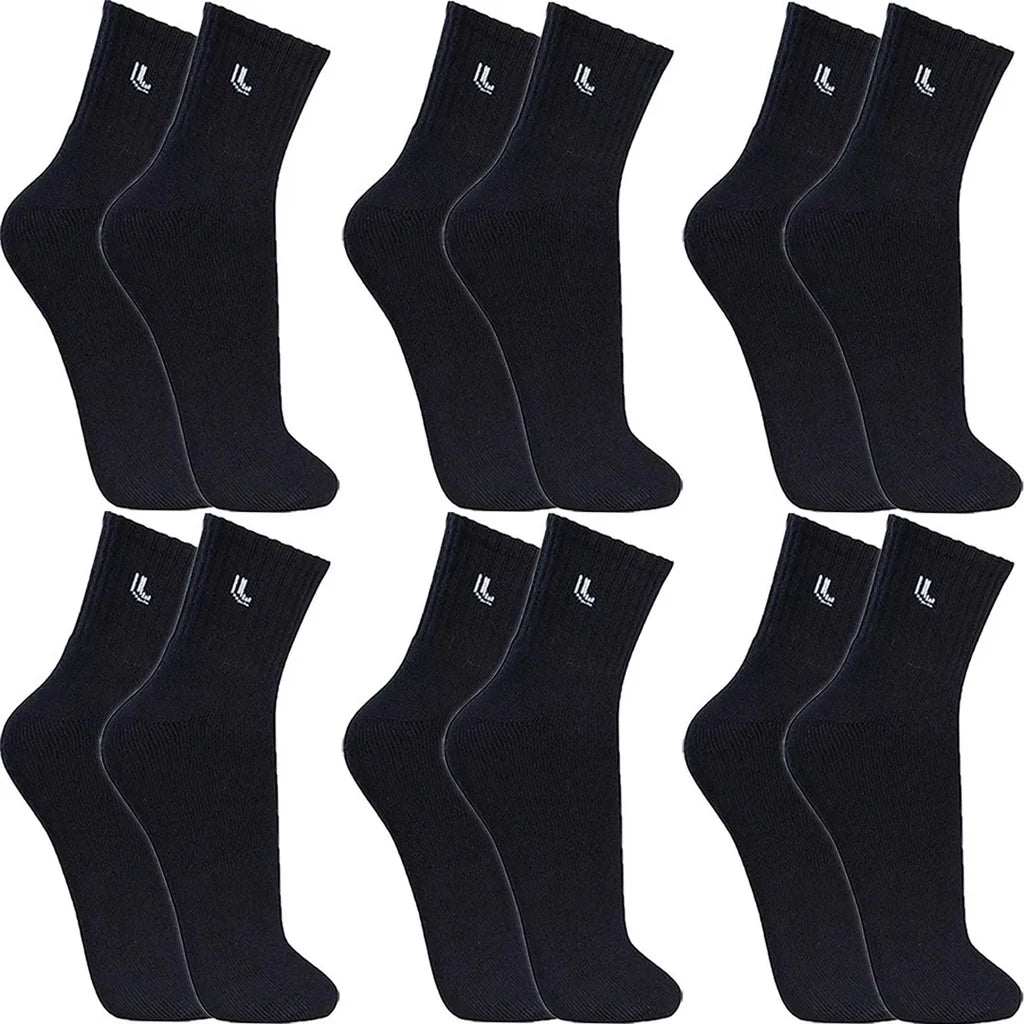 Kit 6 Pares Meias Lupo Cano Médio Alto Longo Masculino Feminina Algodão Original