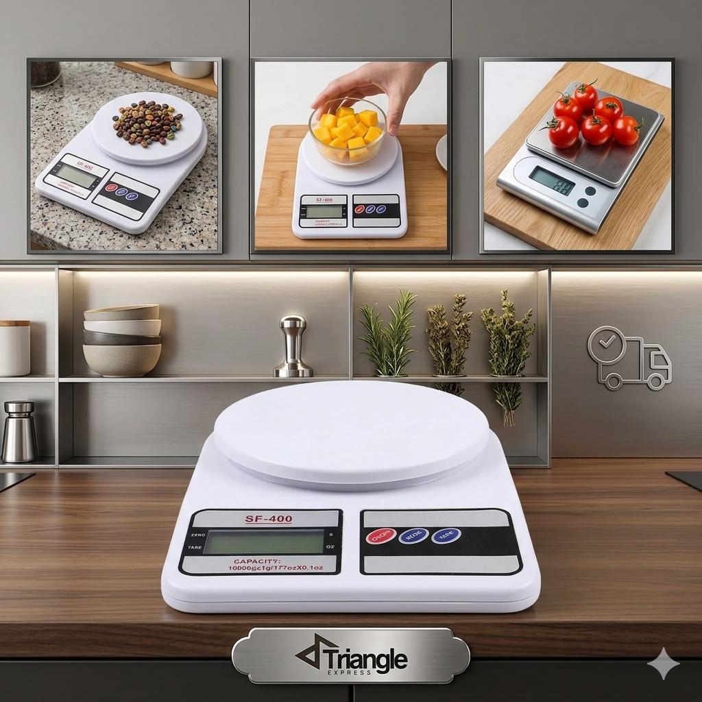 Balança Digital de Alta Precisão 10kg – Função Tara e Visor LCD (Ideal para Dietas e Cozinha)