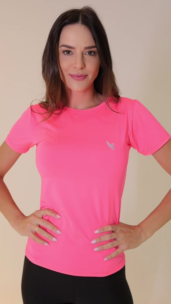 Kit 3 Blusa Feminina Proteção Uv camisas Academia Treino Dry fit P ao G2