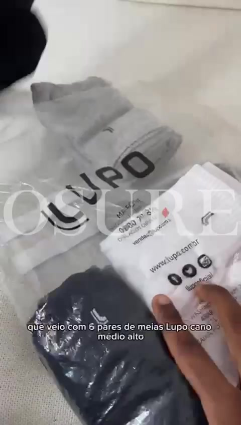 Kit 6 Pares Meias Lupo Cano Médio Alto Longo Masculino Feminina Algodão Original