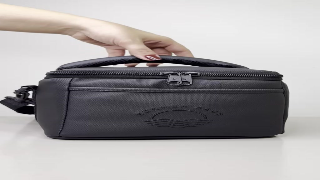 Bolsa Térmica Fitness Impermeável Academia Lancheira Marmiteira Viagem Preta