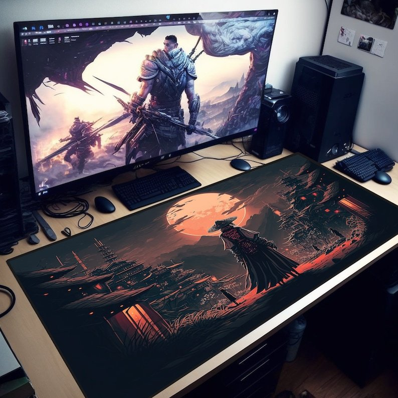Mouse Pad Gamer Vários Modelos Populares Borda Costurada Tamanhos Diversos