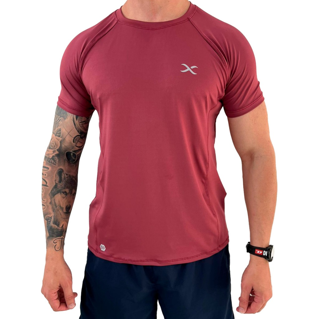 Kit com 3 camisetas de academia, dry fit, tecido com toque geladinho