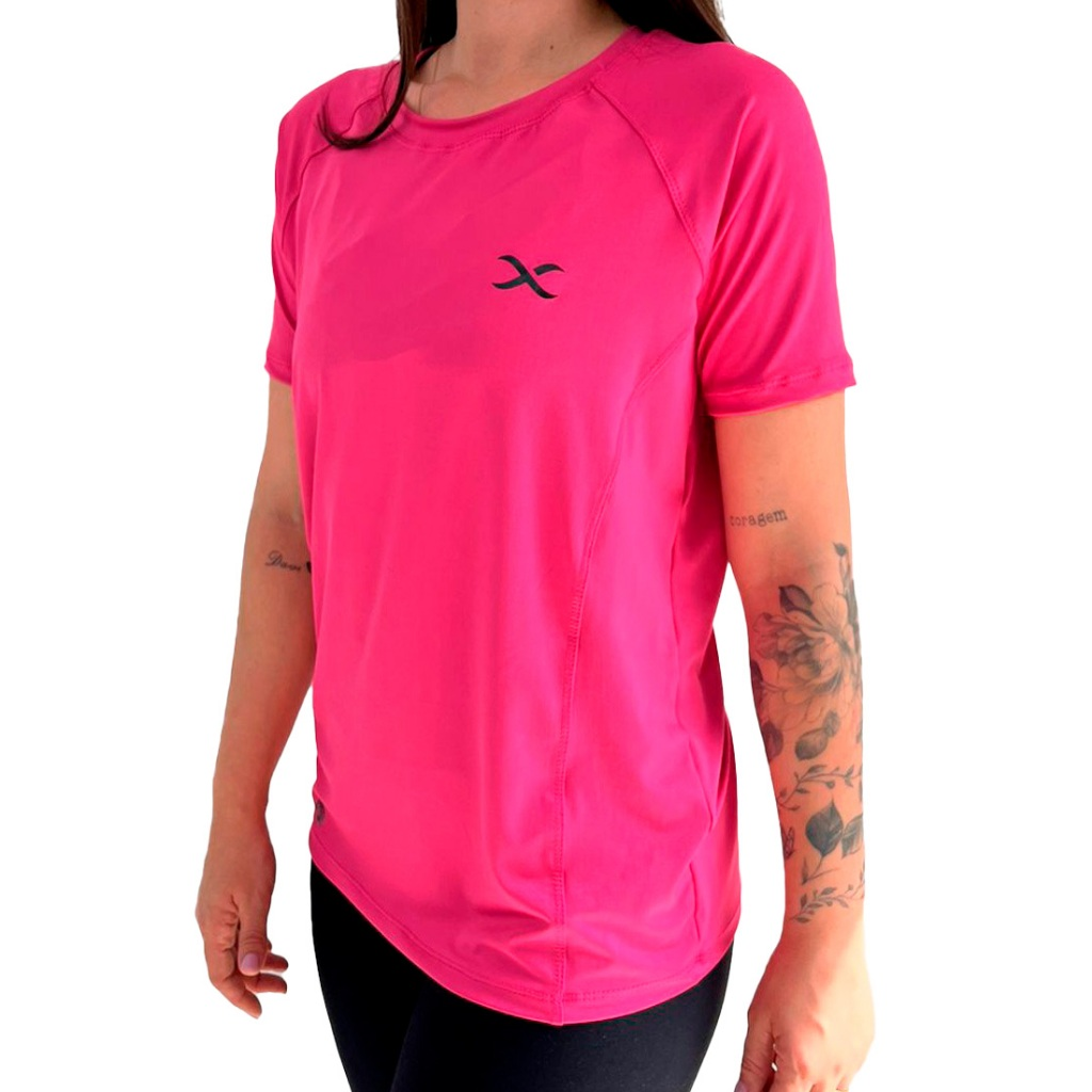 Kit com 3 camisetas de academia, dry fit, tecido com toque geladinho