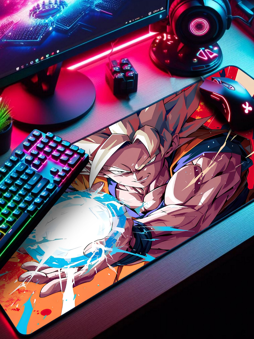 Mouse Pad P/ Desktop Gamer com Estampas Anime e Jogos IA 1