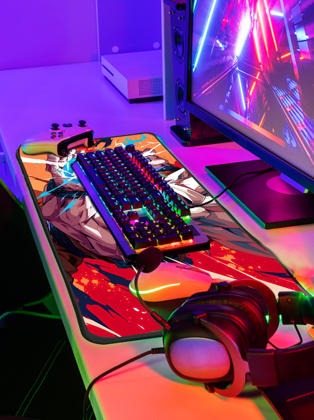 Mouse Pad P/ Desktop Gamer com Estampas Anime e Jogos IA 1