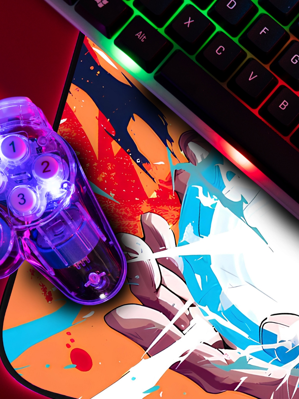Mouse Pad P/ Desktop Gamer com Estampas Anime e Jogos IA 1