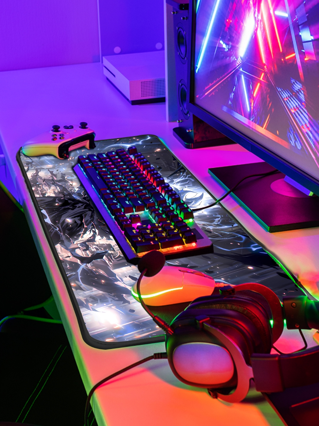 Mouse Pad P/ Desktop Gamer com Estampas Anime e Jogos IA 1