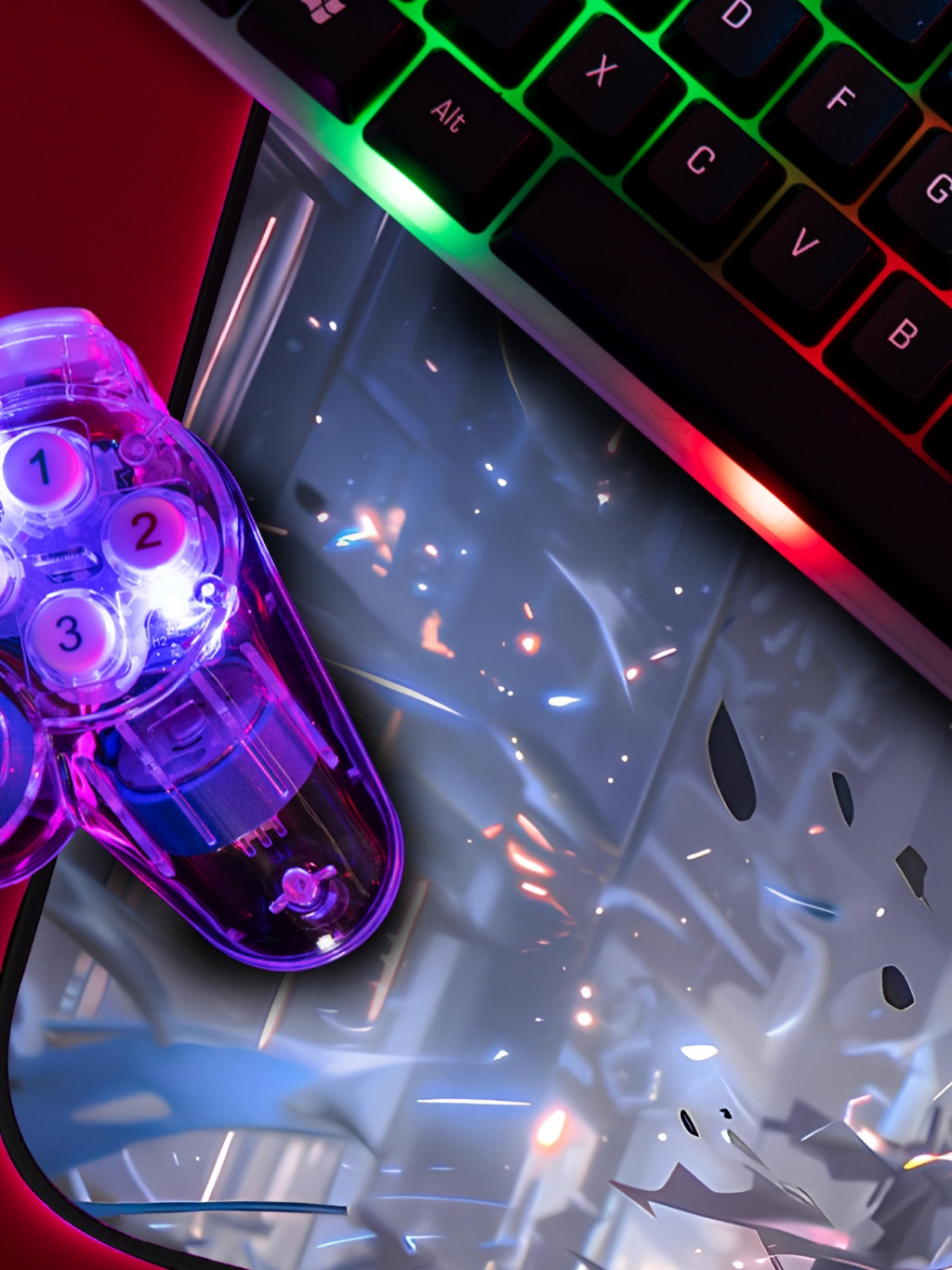 Mouse Pad P/ Desktop Gamer com Estampas Anime e Jogos IA 1