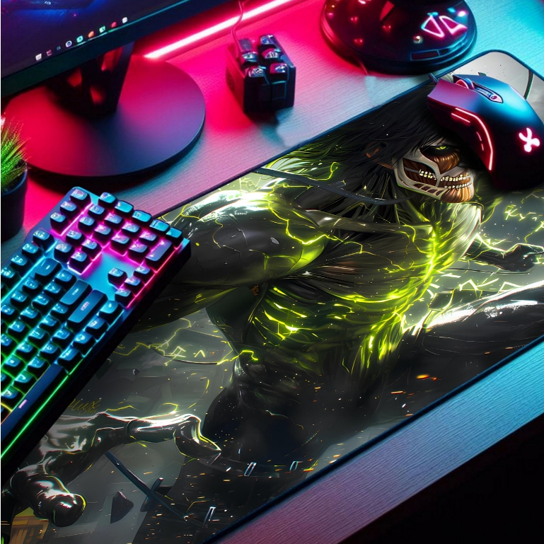 Mouse Pad P/ Desktop Gamer com Estampas Anime e Jogos IA 1
