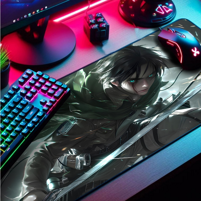 Mouse Pad P/ Desktop Gamer com Estampas Anime e Jogos IA 1