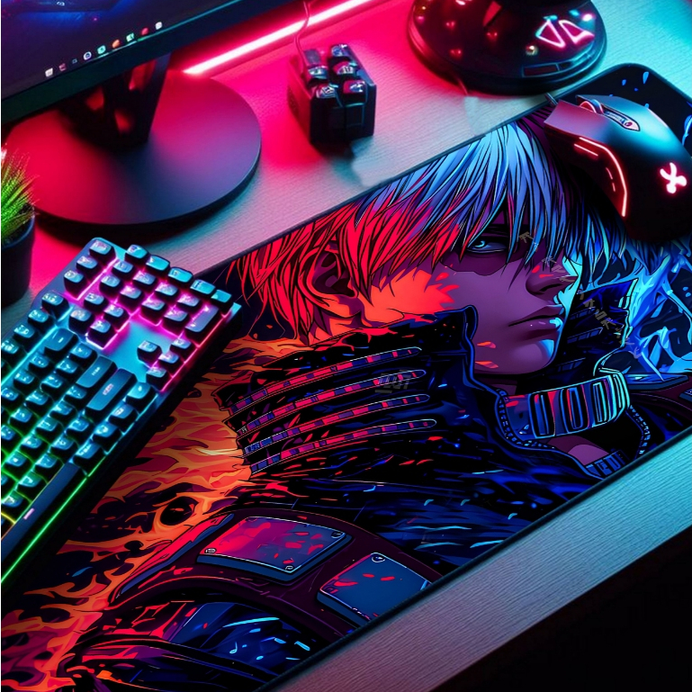 Mouse Pad P/ Desktop Gamer com Estampas Anime e Jogos IA 1