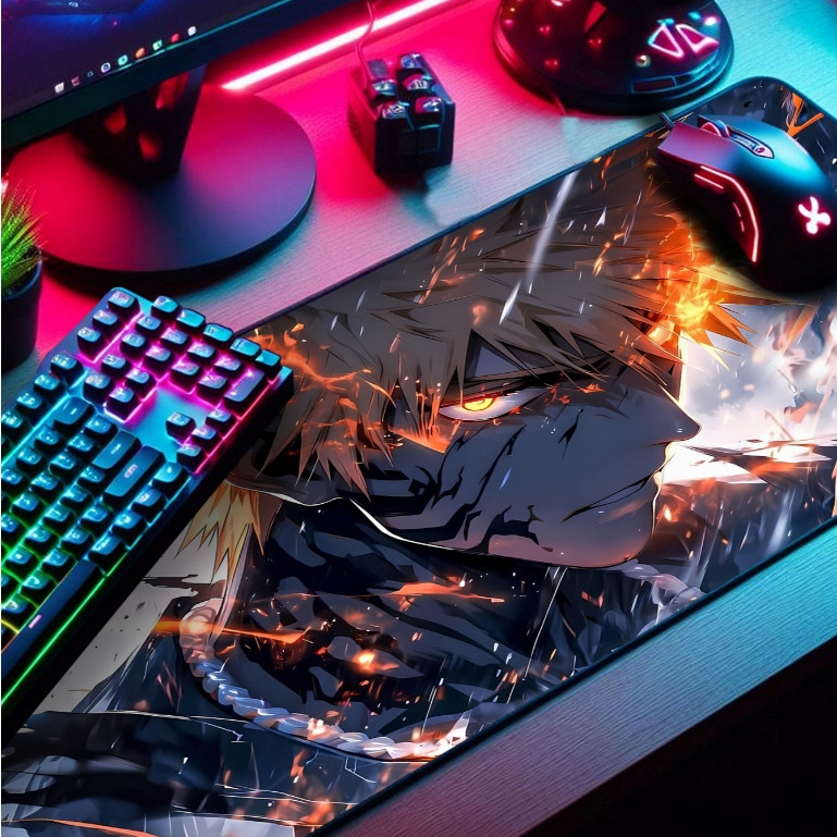 Mouse Pad P/ Desktop Gamer com Estampas Anime e Jogos IA 1