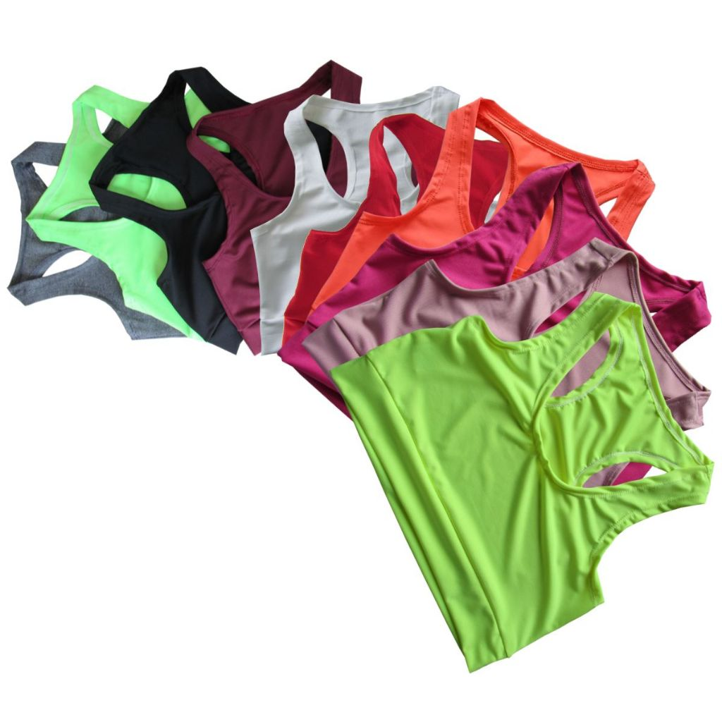 Kit 5 Top academia Nadador Suplex Fitness Academia Treino Corrida Roupas Femininas