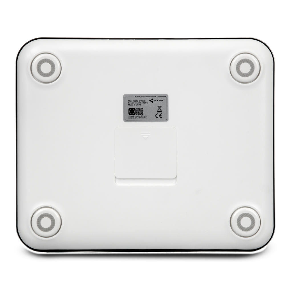 Balança Digital com Bioimpedância até 180kg Aolink A410-B Preta