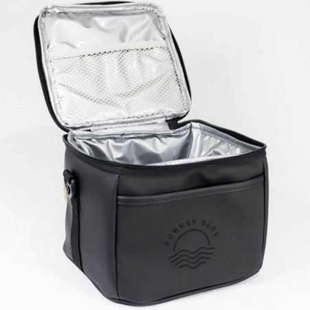 Bolsa Térmica Fitness Impermeável Academia Lancheira Marmiteira Viagem Preta