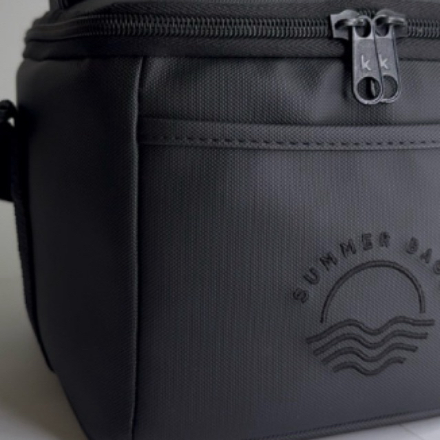 Bolsa Térmica Fitness Impermeável Academia Lancheira Marmiteira Viagem Preta