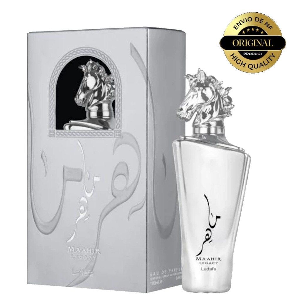 Perfume Árabe Masculino Lattafa Maahir Legacy Eau de Parfum EDP 100ml Original