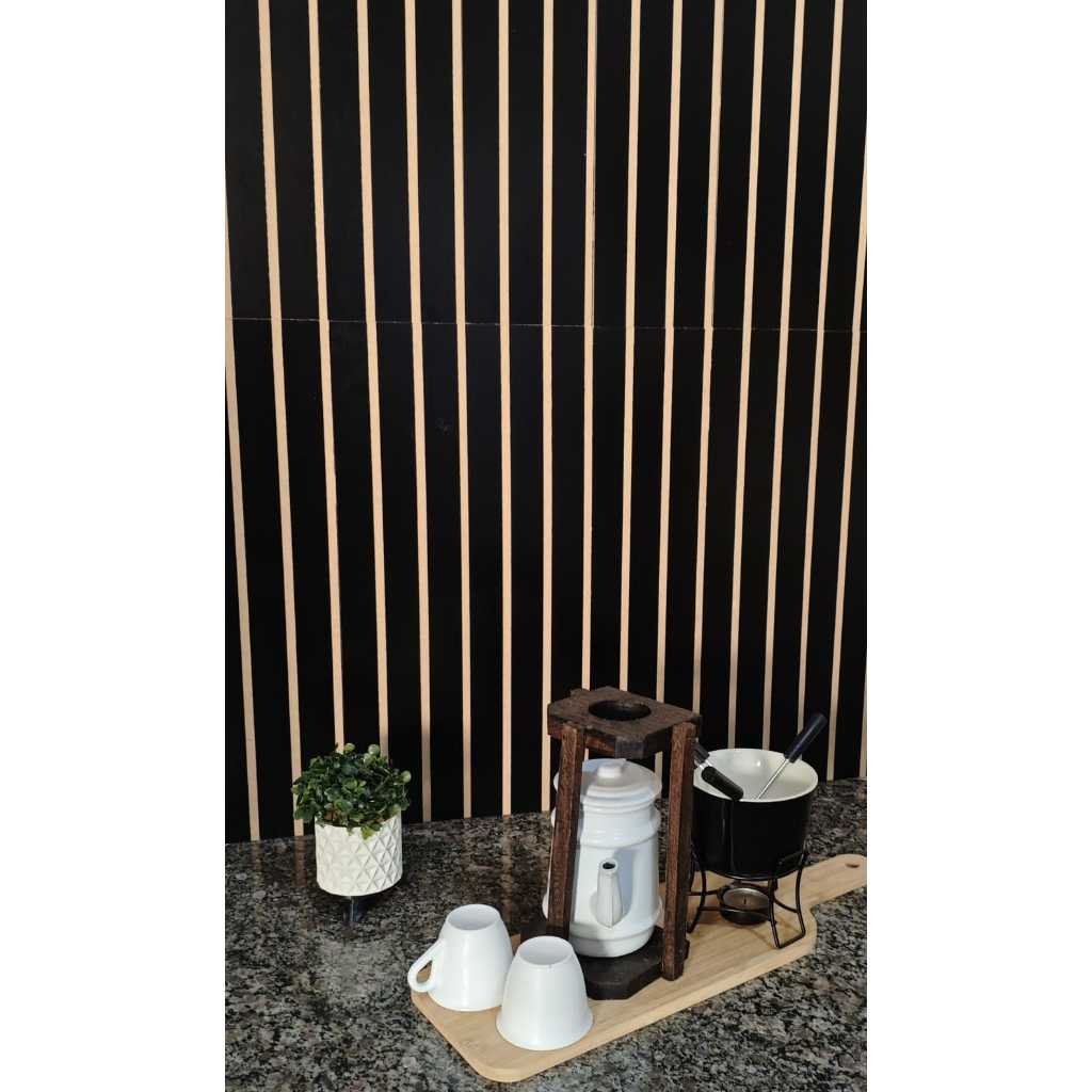 Envio Mesmo Dia Kit Até 100 Revestimento Painel De Parede Ripado Decorativo MDF 45x11