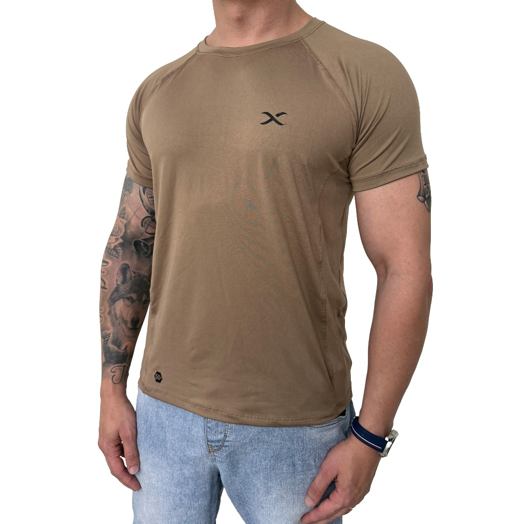 Kit com 3 camisetas de academia, dry fit, tecido com toque geladinho