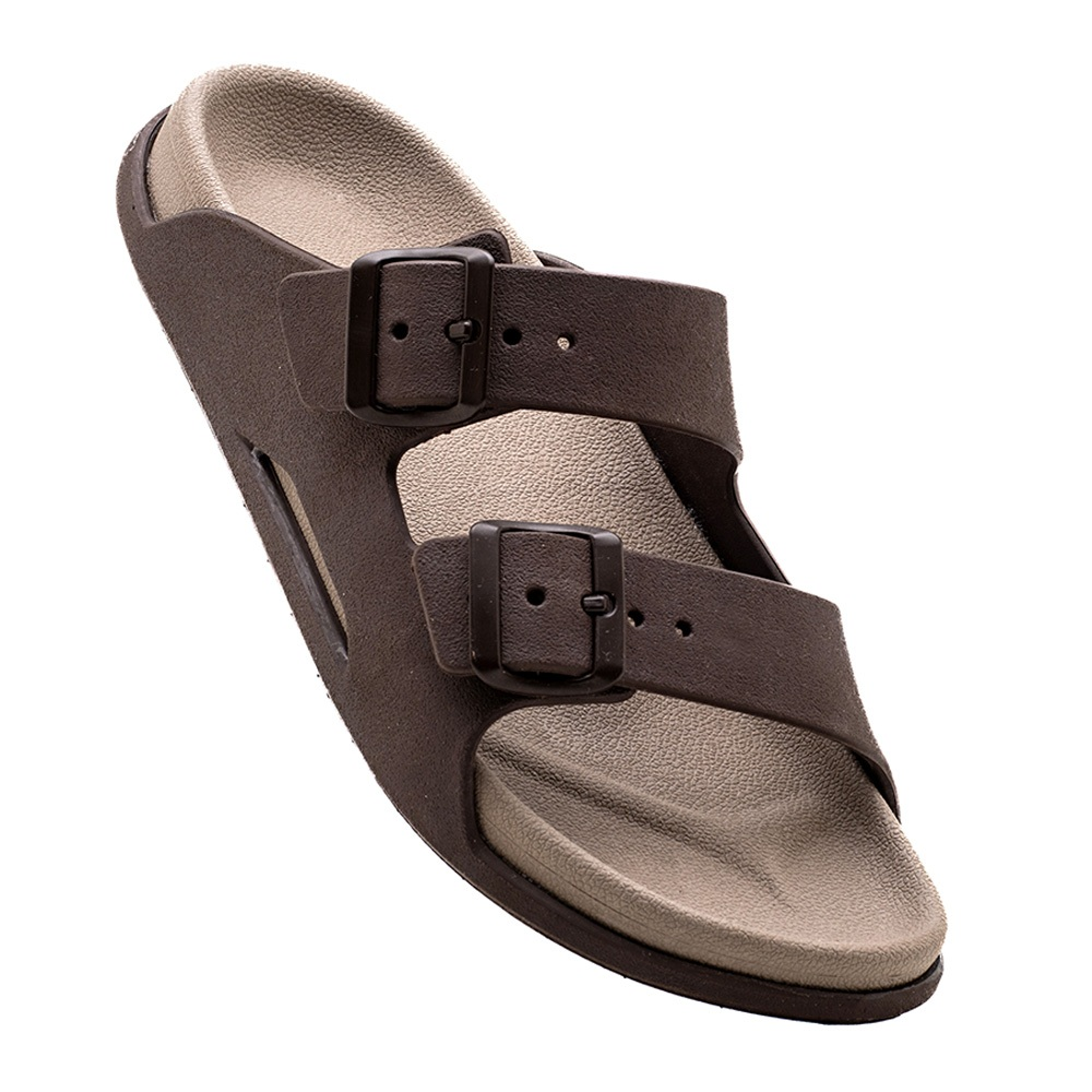 Sandália Papete Masculina Casual Slide Birken Macia Antiderrapante Duas Tiras Fivela