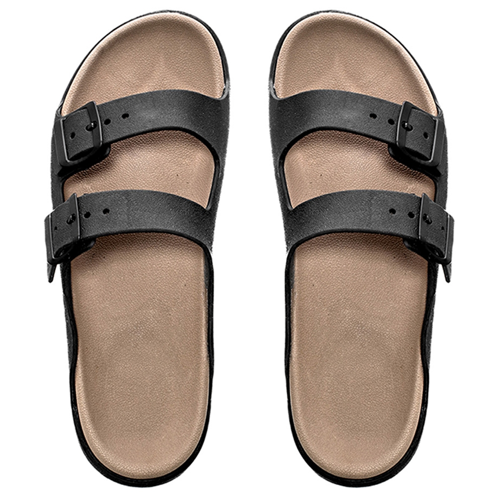 Sandália Papete Masculina Casual Slide Birken Macia Antiderrapante Duas Tiras Fivela