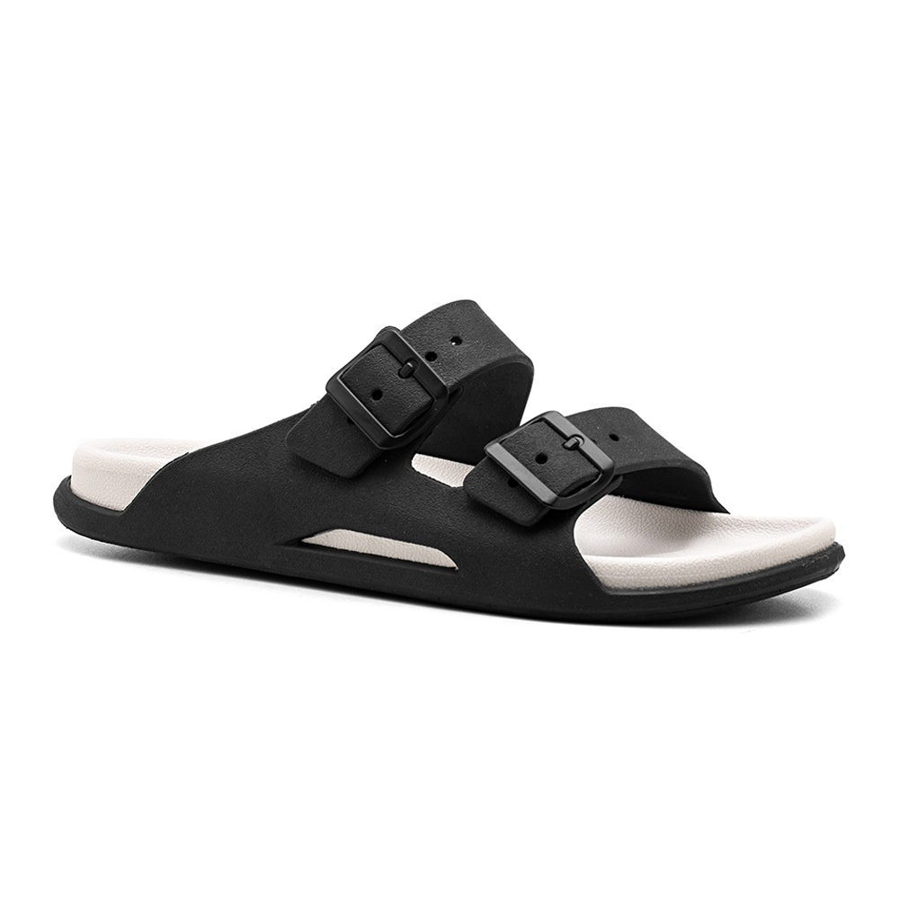 Sandália Papete Masculina Casual Slide Birken Macia Antiderrapante Duas Tiras Fivela