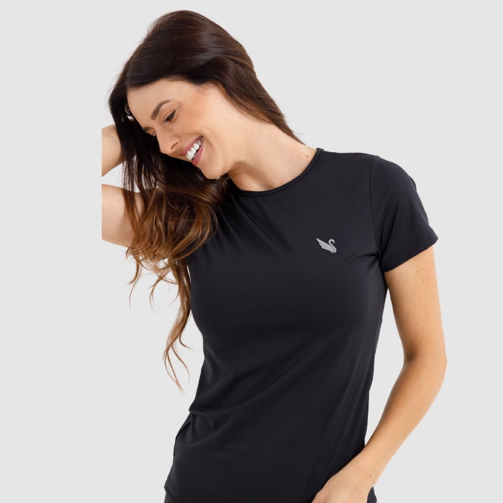 Kit 3 Blusa Feminina Proteção Uv camisas Academia Treino Dry fit P ao G2