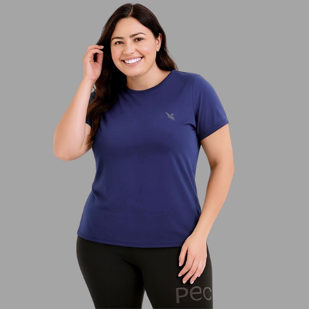 Kit 3 Blusa Feminina Proteção Uv camisas Academia Treino Dry fit P ao G2