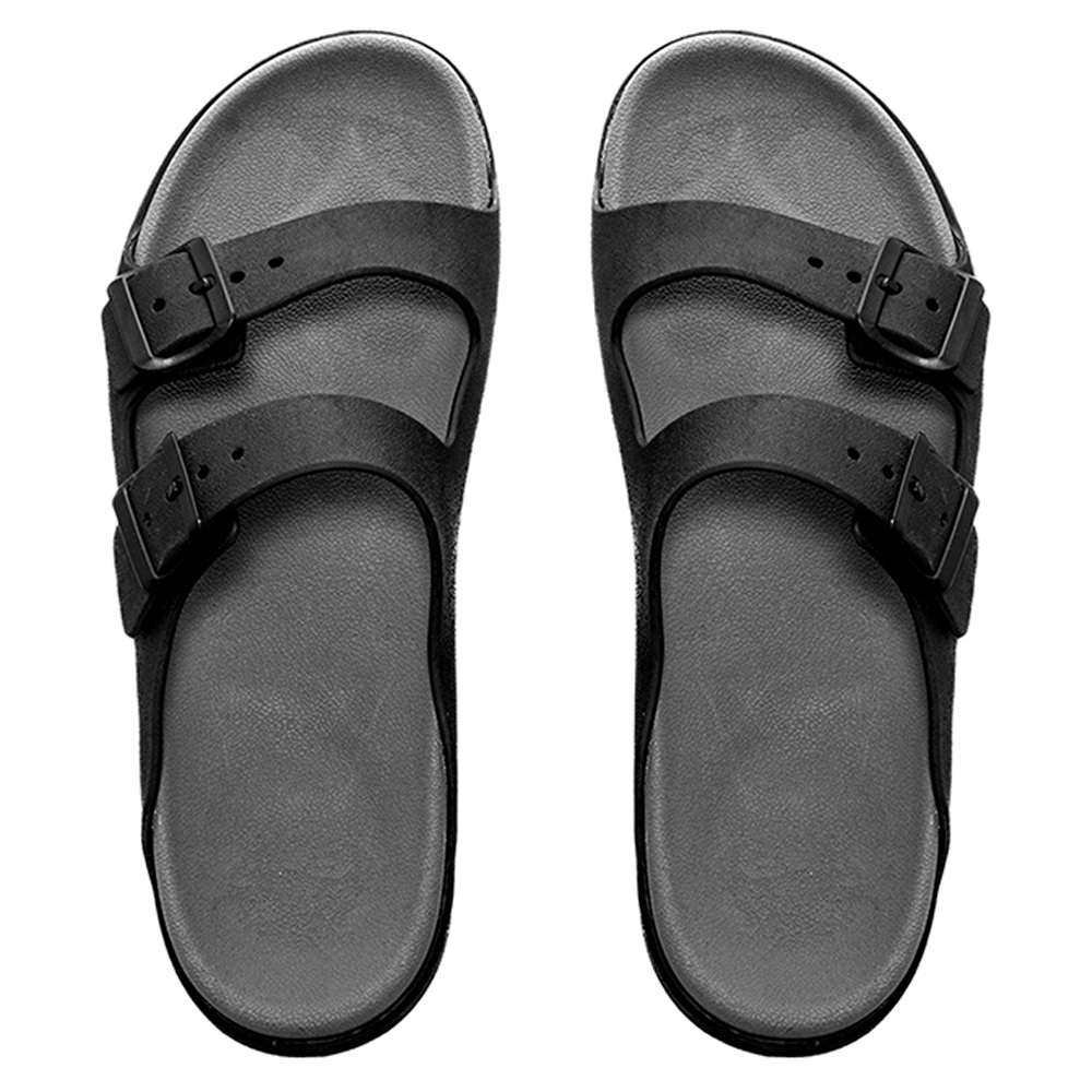 Sandália Papete Masculina Casual Slide Birken Macia Antiderrapante Duas Tiras Fivela