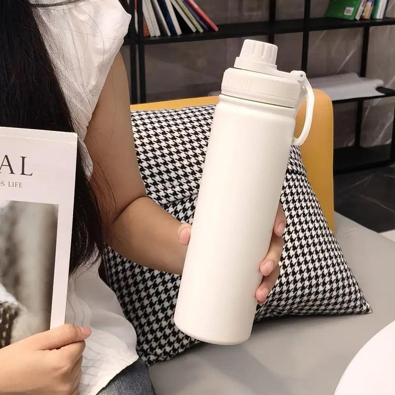 800ml Garrafa Térmica Aço Inoxidável Mantém Quente e Frio