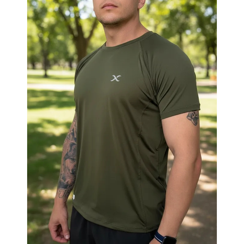 Kit com 3 camisetas de academia, dry fit, tecido com toque geladinho