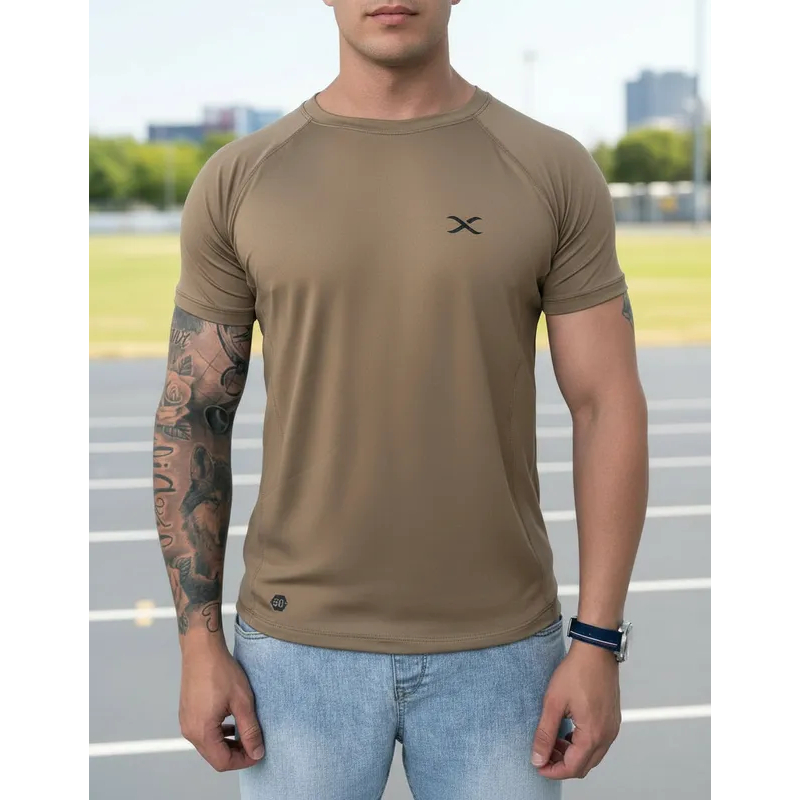 Kit com 3 camisetas de academia, dry fit, tecido com toque geladinho