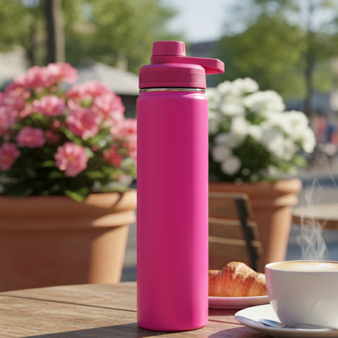 800ml Garrafa Térmica Aço Inoxidável Mantém Quente e Frio