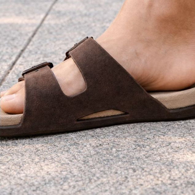 Sandália Papete Masculina Casual Slide Birken Macia Antiderrapante Duas Tiras Fivela