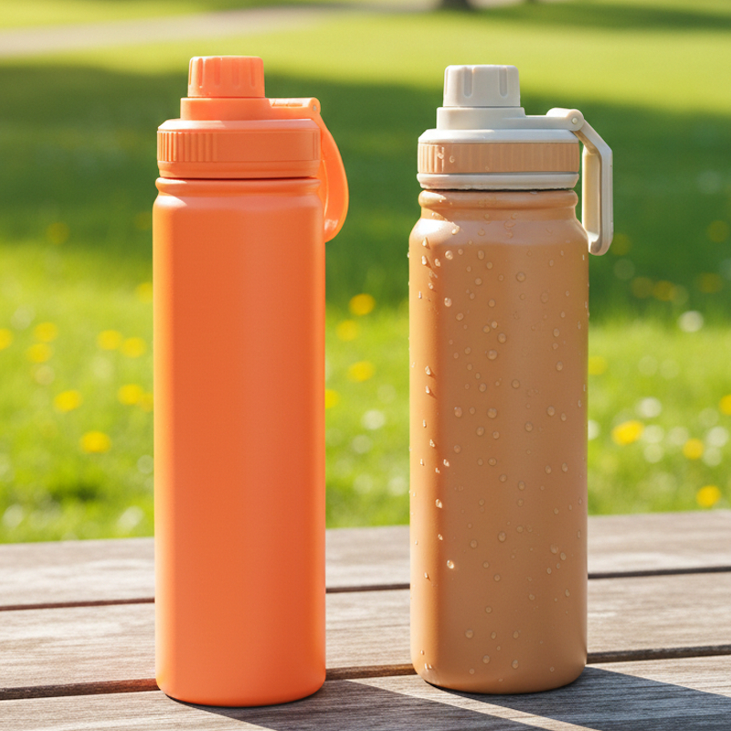 800ml Garrafa Térmica Aço Inoxidável Mantém Quente e Frio