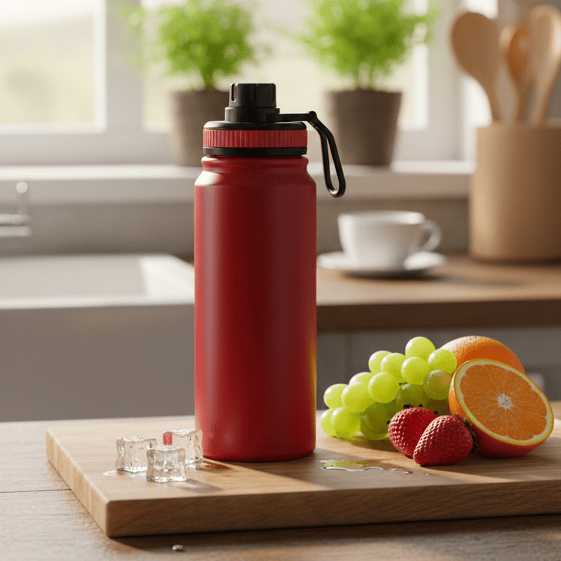 800ml Garrafa Térmica Aço Inoxidável Mantém Quente e Frio