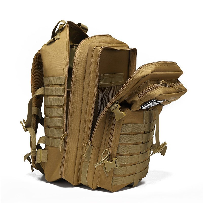 Mochila Militar Tática 50 Litros Grande Impermeável Reforçada com Bandeira Qualidade Premium