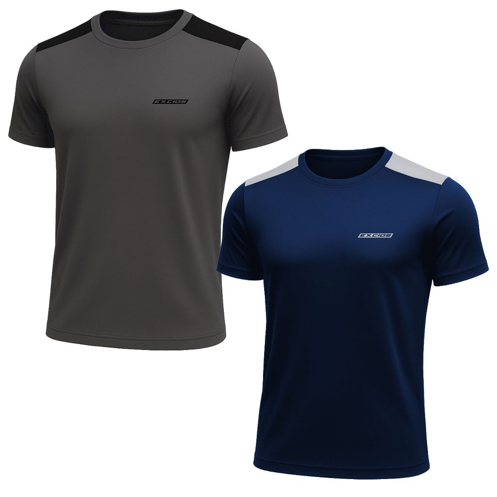 Kit 2 Camisas Dry Fit Masculino Academia Tecido Leve Treino e Musculação