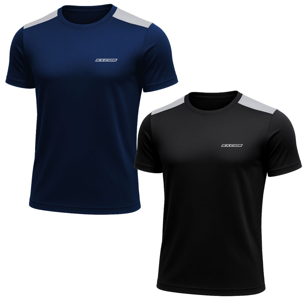 Kit 2 Camisas Dry Fit Masculino Academia Tecido Leve Treino e Musculação