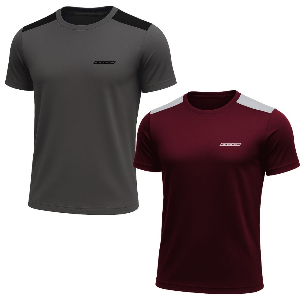 Kit 2 Camisas Dry Fit Masculino Academia Tecido Leve Treino e Musculação