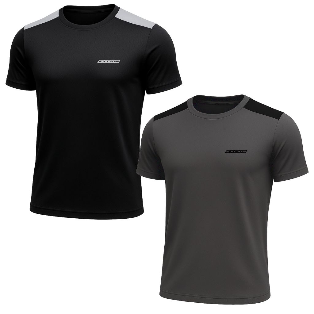 Kit 2 Camisas Dry Fit Masculino Academia Tecido Leve Treino e Musculação