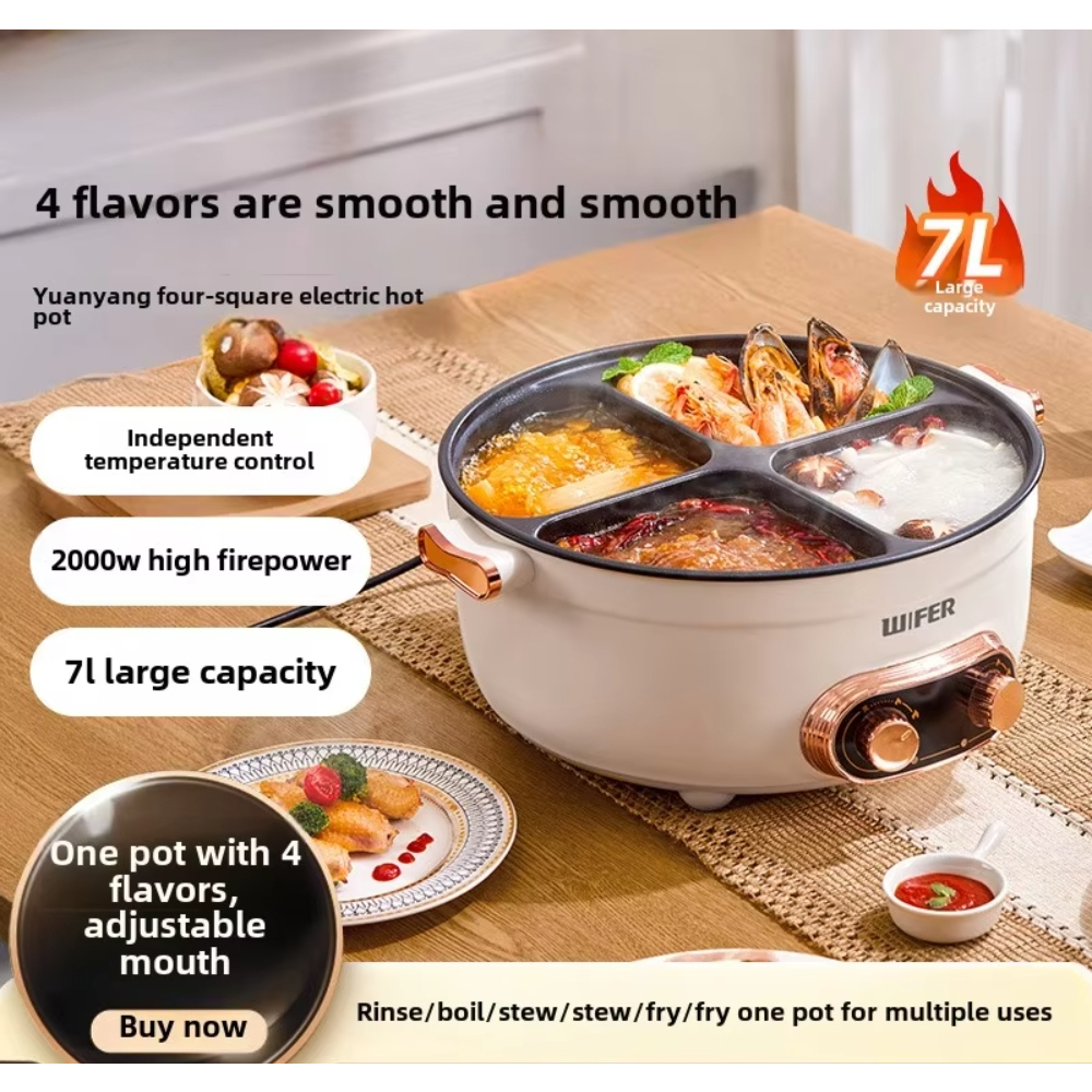 220V Multi Fogões 4 Compartimentos Panela Elétrica Doméstica Antiaderente Quente De Arroz Eletrodomésticos