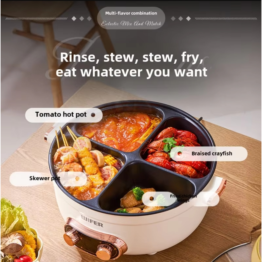 220V Multi Fogões 4 Compartimentos Panela Elétrica Doméstica Antiaderente Quente De Arroz Eletrodomésticos