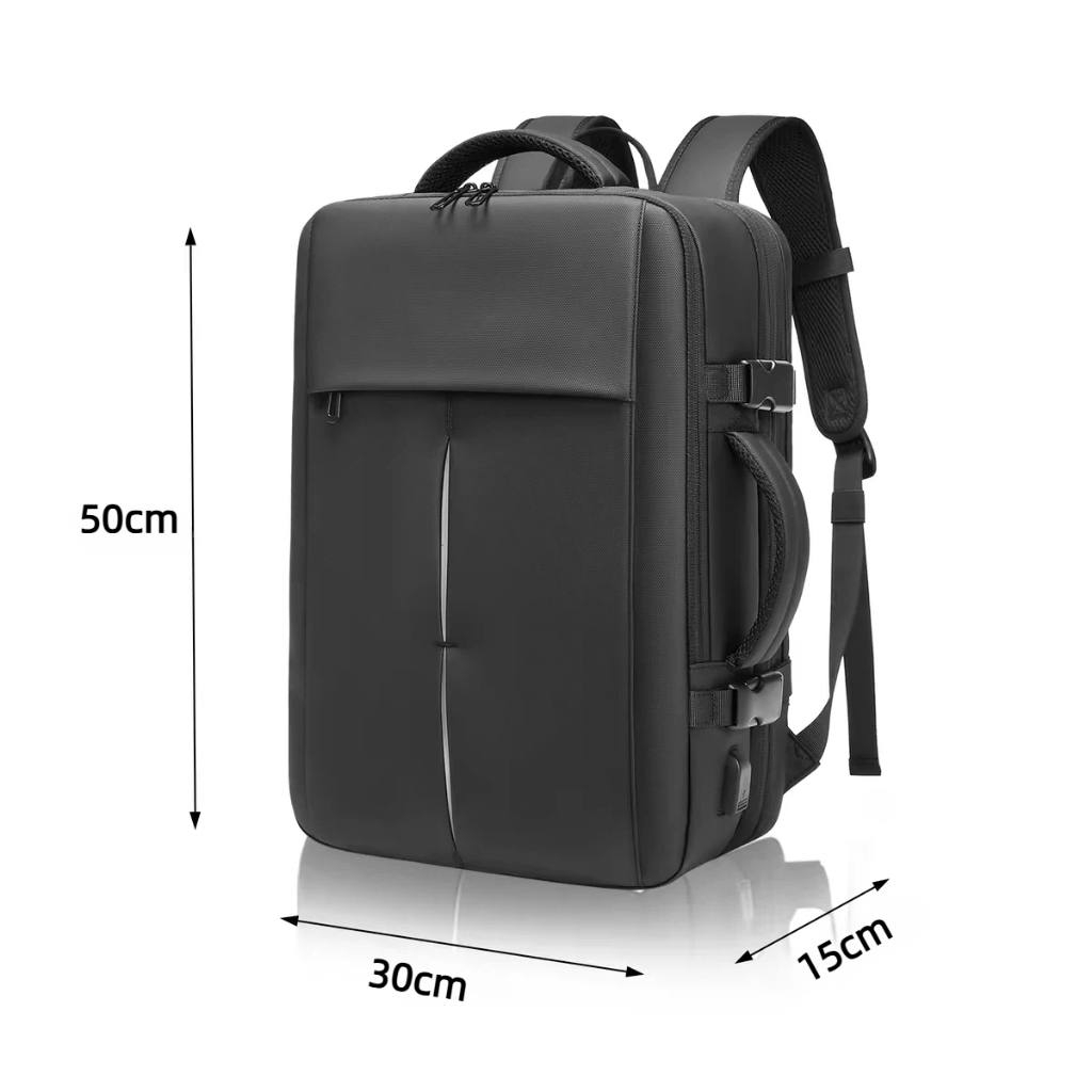 Mochila Para Laptop Reforçada Expansível À Prova D'água Homens E Mulheres