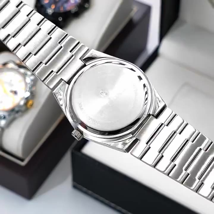 Binbang BINBOND B102 Moda Nova Fivela De Aço Inoxidável Relógio Masculino Casual De Quartzo Calendário Fino