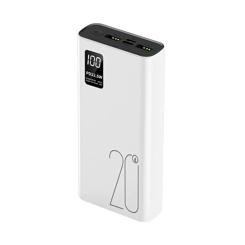 Carregador Portátil 20000mah Grande Capacidade Power Bank Usb c 22.5w Rápido Portátil Bateria