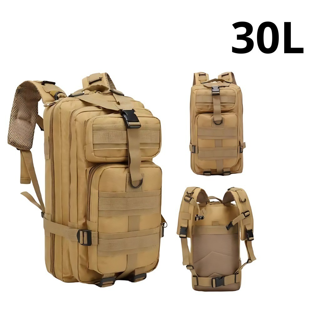 Mochila Militar Tática 50 Litros Grande Impermeável Reforçada com Bandeira Qualidade Premium